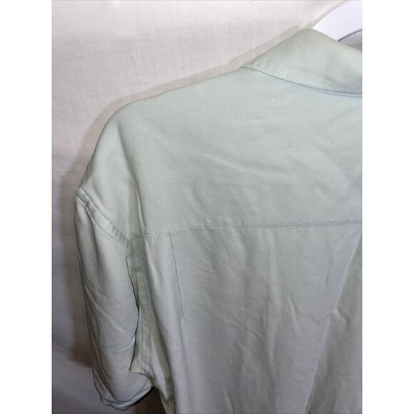 Tommy Bahama Casual Shirt Men’s Size Large Mint Green Short Sleeve Button Up - Picture 11 of 12